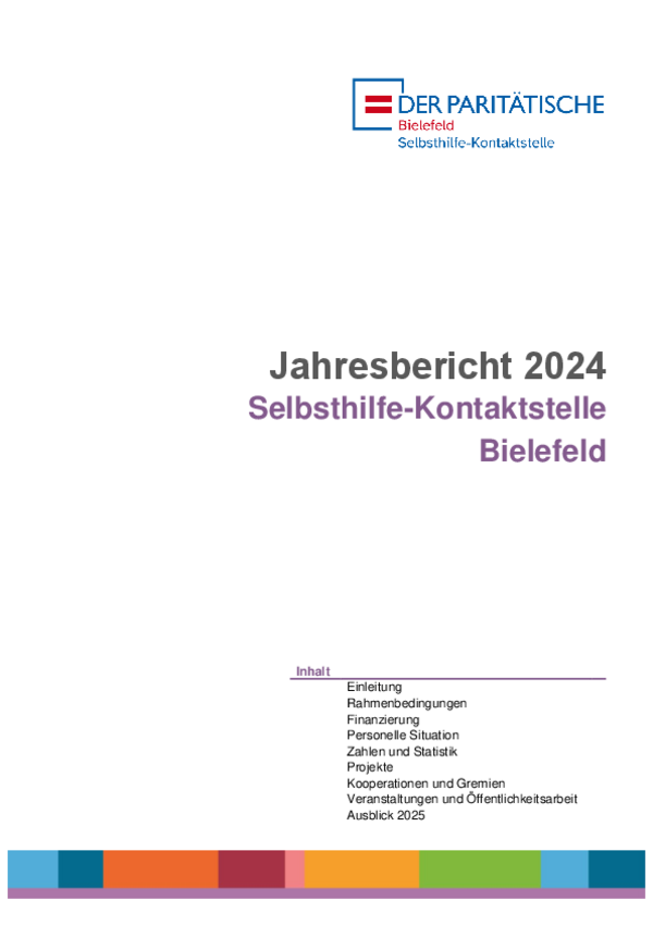 Jahresbericht der Selbsthilfe-Kontaktstelle 2024